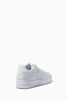 Buy Nike Grey Air Force Flyknit Sneakers For Men Online