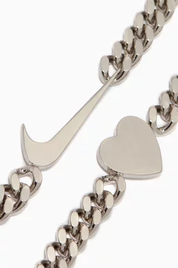 Buy 1017 ALYX 9SM Silver x Nike Hero Chain Necklace For Men Online 