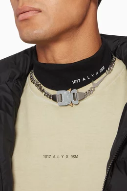 Buy 1017 ALYX 9SM Silver x Nike Hero Chain Necklace For Men Online 