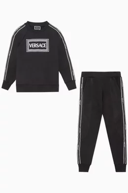 Versace tracksuit black sale