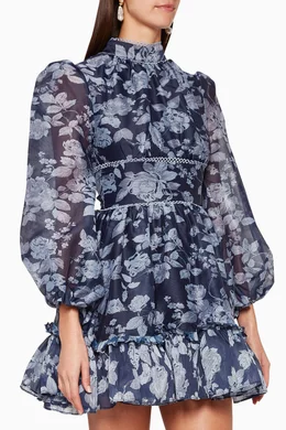 Buy Keepsake The Label Blue Halo Botanic Print Dress For Women Online Ounass Oman