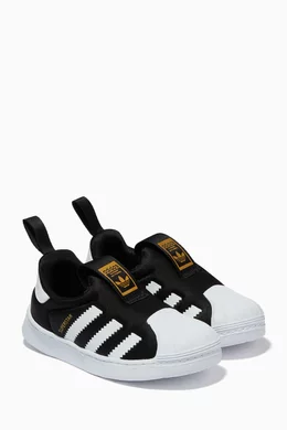 adidas gazelle silver green womens Little Kids' adidas Superstar 360 Shoes Black main image 1