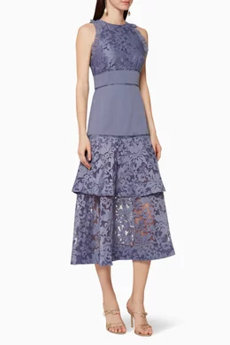 keepsake dalliance midi dress Buy Keepsake The Label Blue Dalliance Lace Midi Dress For Women Online