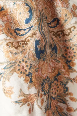 Buy Zimmermann Multicolour Freja Paisley-Print Long Dress For Women Online  | Ounass Oman