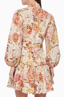 zimmermann bonita embroidered short dress Buy Zimmermann Multicolour Bonita Embroidered Mini Dress For Women Online