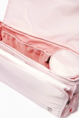 Pink armani changing bag shop