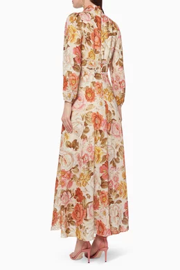 zimmermann bonita long sleeve dress Buy Zimmermann Multicolour Bonita Long Sleeve Dress For Women Online