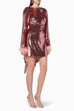 keepsake destiny sequin dress keepsake Destiny Sequin Dress in Blush