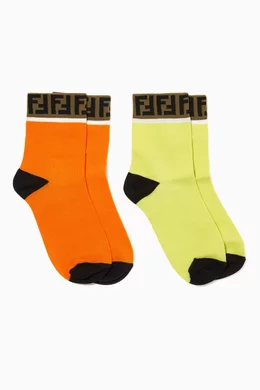 Fendi logo socks discount
