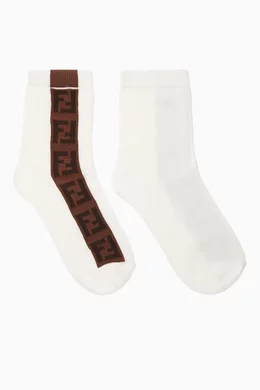 Fendi white socks cheap