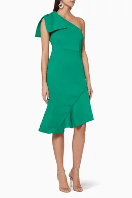 fontana midi dress VIOLANTE NESSI Fontana gathered cady midi dress