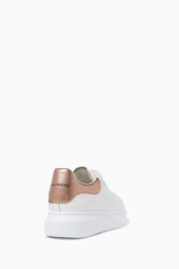 Buy Alexander McQueen Rose Gold Oversized Leather Sneakers For Women Online Ounass Oman