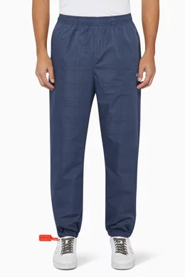 Blue plaid track pants new arrivals
