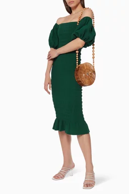 knee length dresses for ladies Fiesta Remi Midi Dress – Never Fully Dressed main image 0