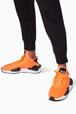 Buy Y-3 Orange Kaiwa Leather Sneakers For Men Online Ounass Oman
