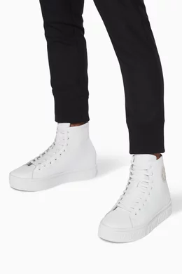 Versace jeans high top sneakers cheap