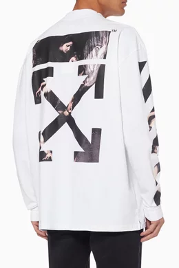 Off white caravaggio long sleeve tee clearance