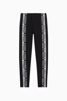 Buy adidas Black Logo Tape Leggings For Girls Online Ounass Oman