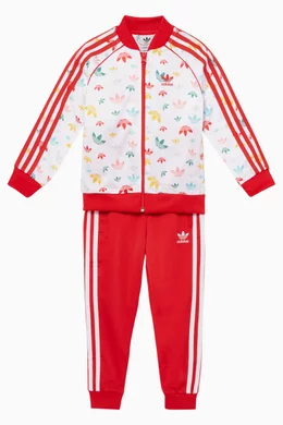 Buy adidas Red Superstar Trefoil Logo Tracksuit For Boys Online Ounass Oman