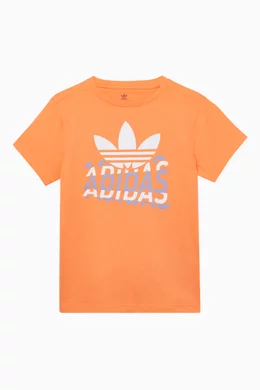 Buy adidas Orange Logo T Shirt Online for Boys Ounass Oman