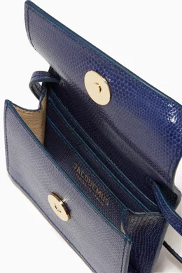 Buy Jacquemus Blue Mini Le Bello Leather Cross Body Bag For Women Online Ounass Oman