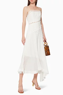 Buy Keepsake The Label White New Look Midi Dress For Women Online | Ounass  Oman