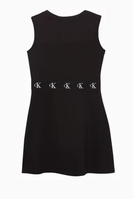 calvin klein skater dress CALVIN KLEIN Green Leopard LARGE Printed Spaghetti Strap Mini Skater Dress  NWT