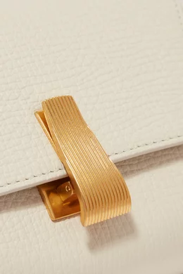 Buy Bottega Veneta White Mini BV Angle Palmellato Leather Bag For Women Online Ounass Oman