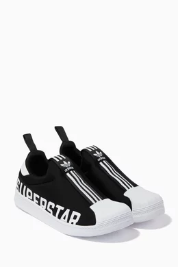 Buy adidas Black Superstar 360 X Leather Sneakers For Boys Online | Ounass  Oman
