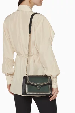 Buy BVLGARI Green Serpenti Diamond Blast Shoulder Bag For Women Online Ounass Oman