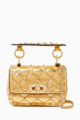 Valentino rockstud bag gold outlet