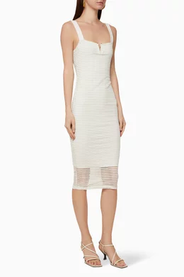 good american sheer mesh midi dress Good American Sheer Mesh Black Midi Dress