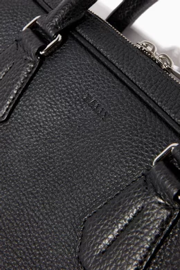 Buy Bally Black Staz Leather Business Bag For Men Online Ounass Oman