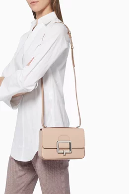 Buy Bally Pink Janelle Leather Shoulder Bag For Women Online Ounass Oman