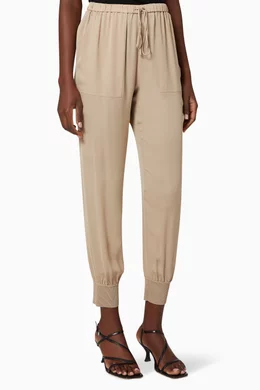 Theory Silk Jogger Pants kill