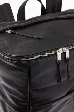 Buy SAINT LAURENT Black Sid Backpack in Antiqued Lambskin For Men Online Ounass Oman