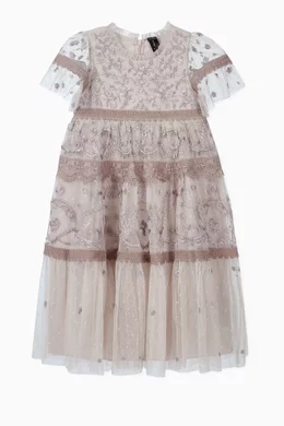 brown lace handkerchief dress böhme Kameron Lace Maxi Dress in Brown
