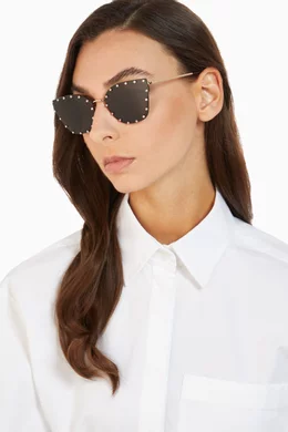 Valentino • Crystal Studded Butterfly Sunglasses Valentino • Crystal Studded Butterfly Sunglasses main image 2