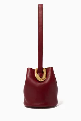 Buy Bottega Veneta Burgundy Drop Bag in Nappa For Women Online