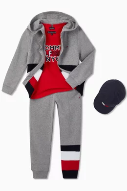 Heather Grey Sweatpants Tommy Jogger Set Buy Tommy Hilfiger Blue