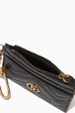 Buy Gucci Black GG Marmont Keychain Wallet in Matelasse Leather For Women Online Ounass Oman