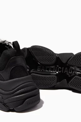 Buy Balenciaga Black Triple S Sneakers in Leather Mesh For Men