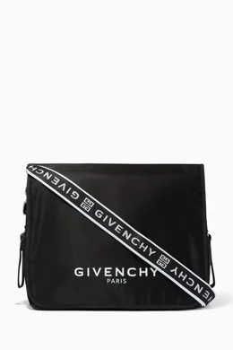 Buy Givenchy Black Logo Print Diaper Bag For Kids Online Ounass Oman