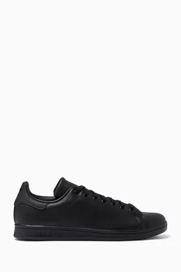Buy adidas Black Stan Smith Leather Sneakers Online for Men Ounass Oman