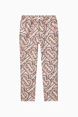 Buy Burberry Color Monogram Technical Jersey Jogging Pants Online for Kids Ounass Oman