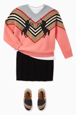 Burberry striped sweater discount