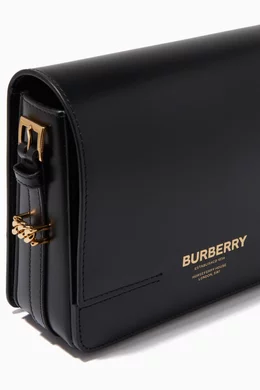 Buy Burberry Black Grace Small Shoulder Bag in Leather For Women Online Ounass Oman