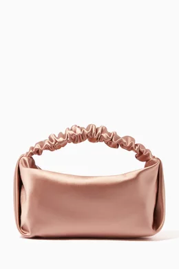 Buy Alexander Wang Neutral Mini Scrunchie Bag in Satin For Women