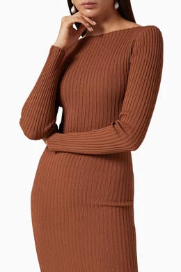 bec and bridge brown long sleeve dress Bec & Bridge main image 0