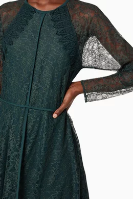 Buy See By Chlo Green Lace Georgette Dress For Women Online | Ounass Oman